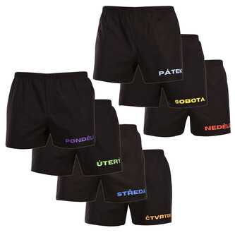 7PACK pánské trenky Nedeto Week 2 (7NTF2) M