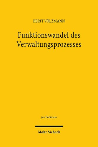 Funktionswandel des Verwaltungsprozesses
