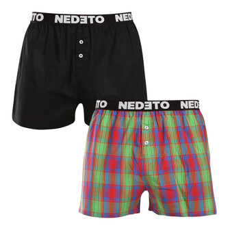 2PACK pánské trenky Nedeto vícebarevné (2NTC003) L
