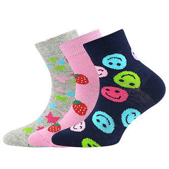 3PACK dětské ponožky Lonka vícebarevné (Dedotik - Mix H) 25/29