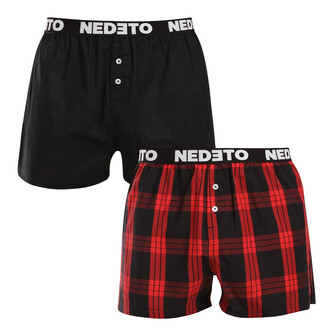 2PACK pánské trenky Nedeto vícebarevné (2NTC005) 3XL