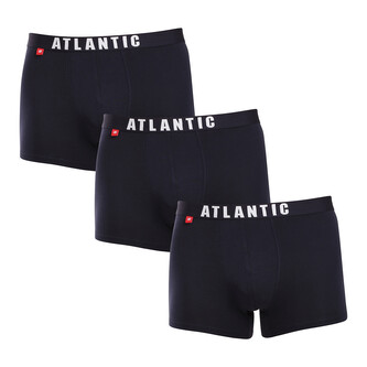3PACK pánské boxerky Atlantic tmavě modré (3MH-011blue) L