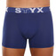 Pánské boxerky Styx long sportovní guma tmavě modré (U968) M