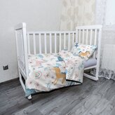 Dětské povlečení do postýlky Duhoví jednorožci: 120x90 / 40x60