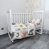 Dětské povlečení do postýlky Animovaní sloni: 130x90 / 40x60