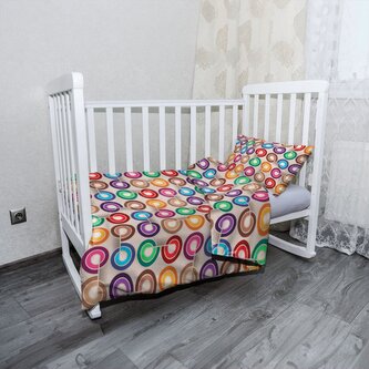 Dětské povlečení do postýlky Barevné spirály: 100x135 / 40x60