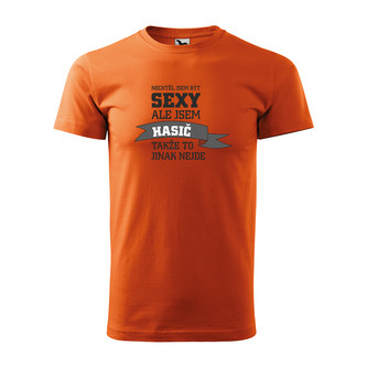 Nechtěl jsem být sexy, ale jsem hasič: oranžové L