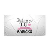 Ručník Děkuji za tu nejlepší babičku: 50x100 cm