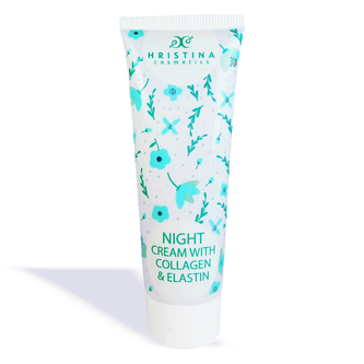 Hristina Přírodní noční krém s kolagenem a elastinem, 100 ml