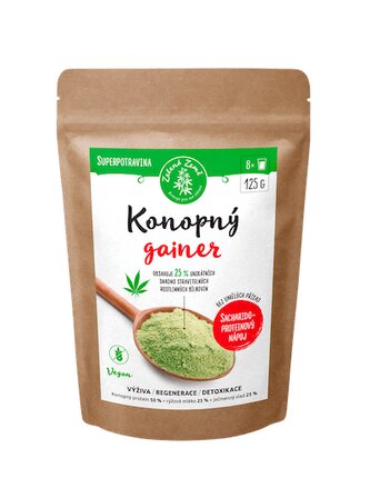 Zelená Země Konopný gainer Fitness 125 g