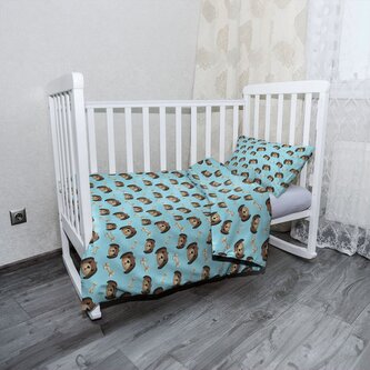 Dětské povlečení do postýlky Pejsek s kostí: 130x90 / 40x60