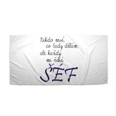 Ručník Nikdo neví, co tady dělám, ale každý mi říká šéf: 50x100 cm