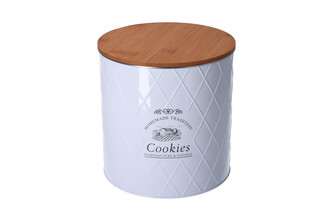 Kesper Plechová dóza s bambusovým víkem - Cookies