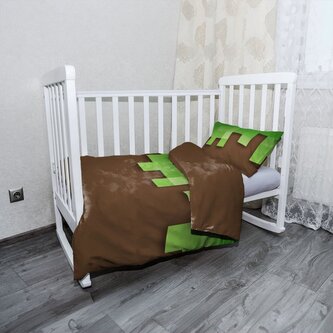 Dětské povlečení do postýlky Green Blocks 2: 100x135 / 40x60