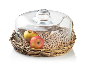 GUSTAV Taca ze szklaną pokrywą32x32xh19cm