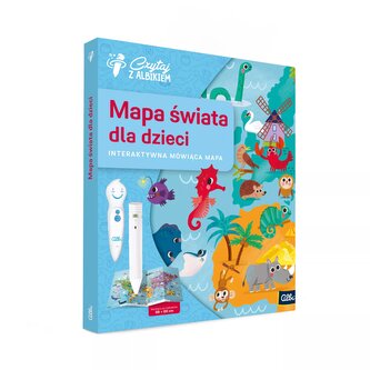 Czytaj z Albikiem. Mapa Świata dla dzieci