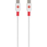 USB kabel, bílá, USB-C / USB-C, 1,2 m, SKROSS SKCA0008C-C120CN