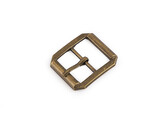 Kovová spona / přezka, průvlek 20 mm - 10 ks - 3 staromosaz