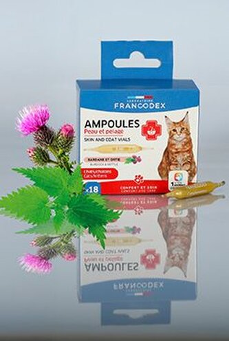 Francodex Skin and Coat ampulky kočka,kotě 18x1ml