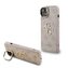 Guess PU 4G Metal Logo Stand Camera Frame Zadní Kryt pro iPhone 13 Pink