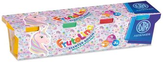 Masa plastyczna Jednorożec Frutolina Astra Fun 4 szt x 100 g, Astra
