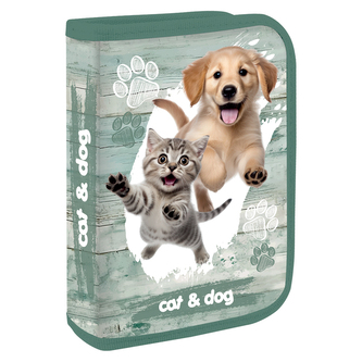 Penál prázdný - 1 palanda JUNIOR S8 - Kočka a pes