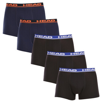 5PACK pánské boxerky HEAD vícebarevné (701203974 022) XL