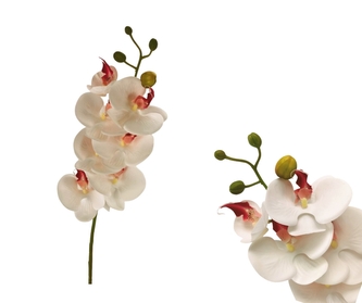 Umělá bílá orchidej 72 cm