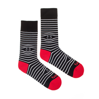 Ponožky Proužek úsměv Bílé M (39-42)