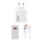 Xiaomi MDY-14-EE USB-A 120W Cestovní Nabíječka + USB-C 6A Datový Kabel White (Pošk. Balení)