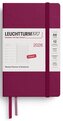 Weekly Planner & Notebook 2026 Pocket (A6) Port Red