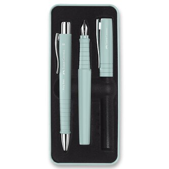 Zestaw prezentowy Poly pióro+długopis Caribic Blue