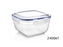 Dóza AIRTIGHT Square 2400ml 19x19x10cm
