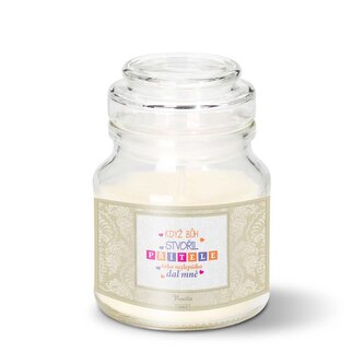 Svíčka Když Bůh stvořil přítele: 120 g