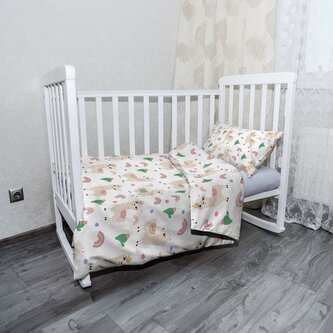 Dětské povlečení do postýlky Roztomilé lamy: 100x135 / 40x60