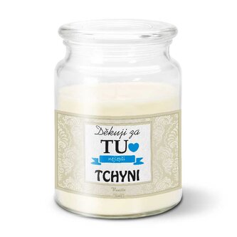 Svíčka Děkuji za tu nejlepší tchyni: 500 g