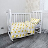 Dětské povlečení do postýlky Žluté kačenky: 100x135 / 40x60