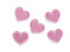Nažehlovačka srdce - 10 ks - 1 růžová sv.
