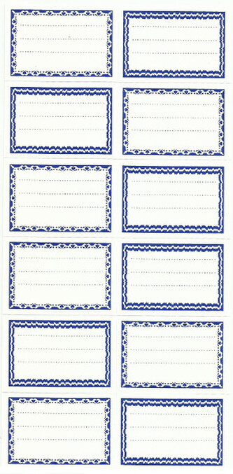 Naklejki na zeszyt 52 x 37 mm wzór 2 op. 20 ark. po 12 szt., Artdruk