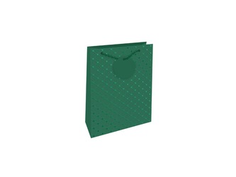 Nekupto Dárková taška reliéfní malá Zelená