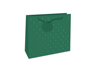 Nekupto Dárková taška reliéfní střední Zelená