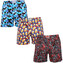 3PACK pánské trenky na spaní Styx vícebarevné (3DTP18458) M
