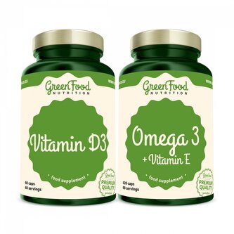 Omega 3 120 kapslí + Vitamin D3 60 kapslí