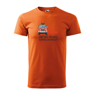 Jsem hasička, taky máš nějakou superschopnost?: oranžové XL