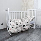 Dětské povlečení do postýlky Hlava jednorožce: 100x135 / 40x60
