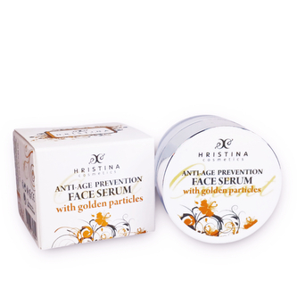 Hristina Přírodní anti – age preventivní obličejové sérum se zlatými částicemi, 25 ml