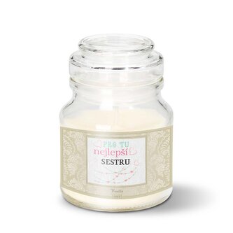 Svíčka Pro tu nejlepší sestru: 120 g