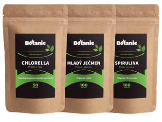 Chlorella, Spirulina a Mladý ječmen - Výhodný balíček, 1ks