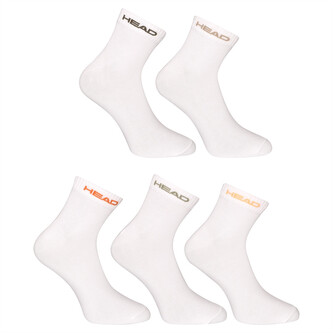 5PACK ponožky HEAD kotníkové bílé (701230707 001) L