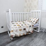 Dětské povlečení do postýlky Zvířátka 4: 100x135 / 40x60
